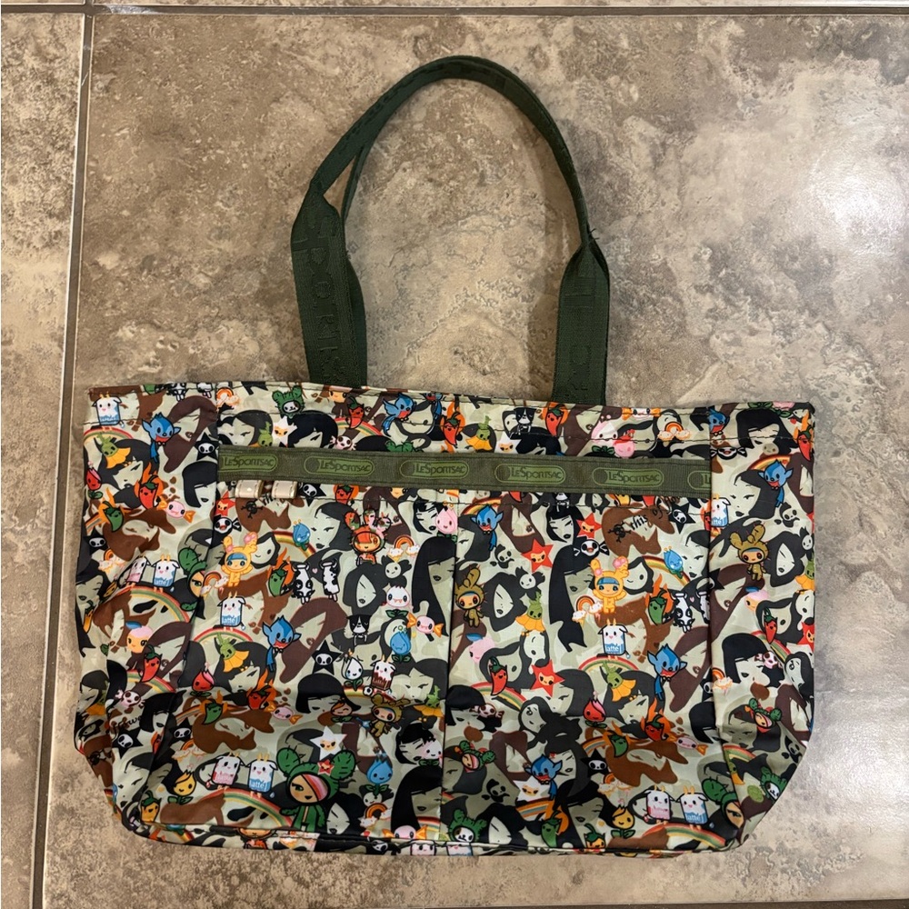 LeSportsac x Toki Doki Handbag - Cammo Playground Orange (Summer 2006)